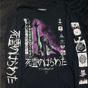 Rucking Fotten Evil Dead Black Graphic Long Sleeve Tee